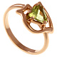 Кольцо с хризолитом 