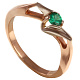 Кольцо с изумрудом 