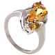Кольцо с цитрином 