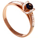 Кольцо с брилл. и сапфиром 