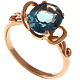 Кольцо с топазом