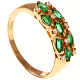 Кольцо с брилл. и изумрудом