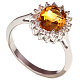 Кольцо с цитрином