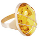 Кольцо с янтарем 