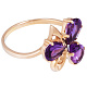 Кольцо с аметистом