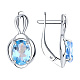 Серьги с агатом пр-ль Diamant