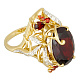 Кольцо с брилл. и гранатом