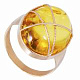 Кольцо с янтарем 