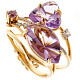 Кольцо с аметистом