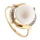 Кольцо с жемчугом