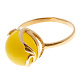 Кольцо с янтарем
