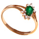Кольцо с изумрудом 