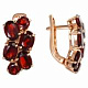 Серьги с гранатом