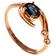 Кольцо с брилл. и сапф.