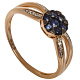 Кольцо с брилл. и сапф.