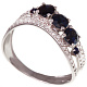 Кольцо с брилл. и сапфиром