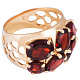 Кольцо с гранатом 