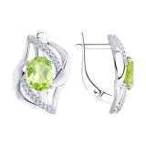 Серьги с аметистом пр-ль Diamant