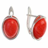 Серьги с кораллом