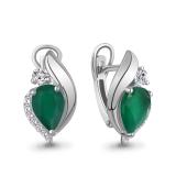 Серьги с гранатом