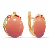 Серьги с кораллом