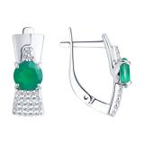 Серьги с цитрином пр-ль Diamant