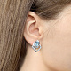 Серьги с топазом