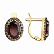 Серьги с гранатом