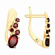 Серьги с гранатом