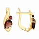 Серьги с гранатом