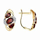 Серьги с гранатом